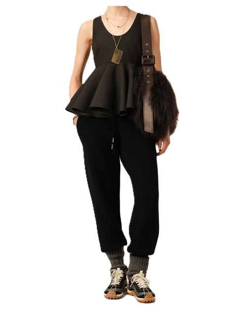 Pantaloni in maglia di lana compatta. Ami Paris | UTR929.KN0192.001 BLACK